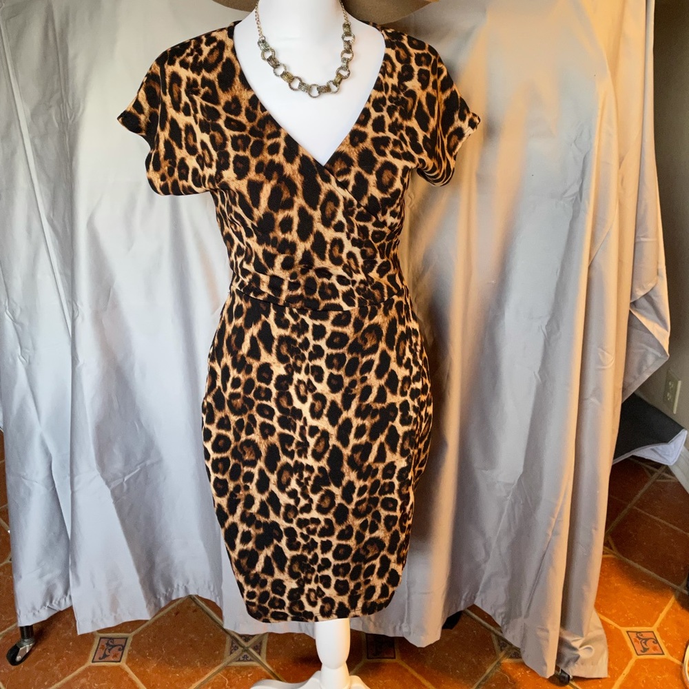 Leopard print dress size S
